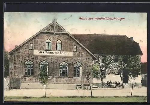 AK Windischholzhausen, Gasthaus zur Linde