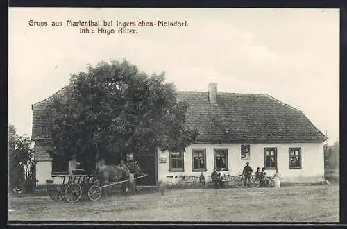 AK Ingersleben-Molsdorf, Gasthaus Marienthal