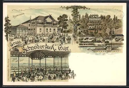 Lithographie Trier, Restaurant Schneidershof