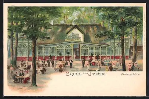 Lithographie Itzehoe, Gasthaus Amönenhöhe