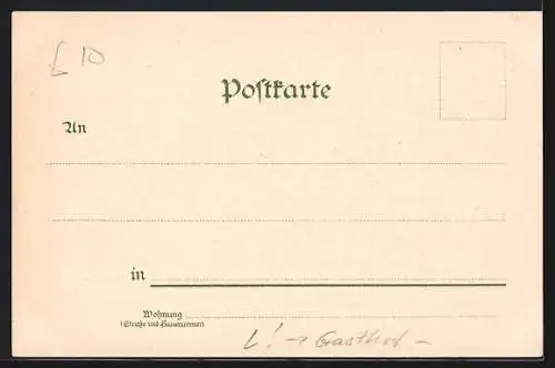 Lithographie Itzehoe, Gasthaus Amönenhöhe