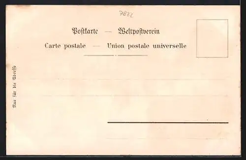 Lithographie St. Blasien / Schwarzwald, Hotel & Pension zum Hirschen, Bes. H. Dossenbach