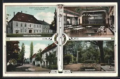 AK Stauchitz, Gasthof zur alten Post, Alte Poststrasse