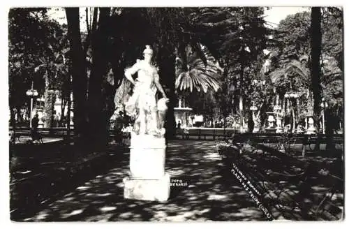 Fotografie Berardi, Ansicht San Felipe / Chile, Statue Soldado Romano, Plaza De S. Felipe