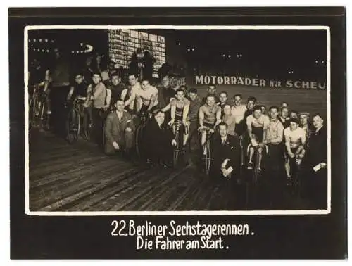 Fotografie unbekannter Fotograf, Ansicht Berlin, Fahrrad-Rennen 22. Berliner Sechstagerennen