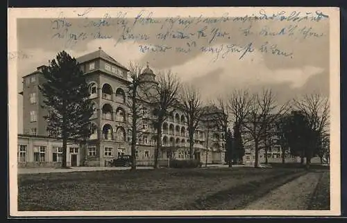 AK Freiwaldau, Blick auf das Priessnitz-Sanatorium