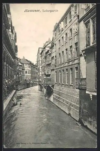 AK Hannover, Wohnhäuser an der Leine