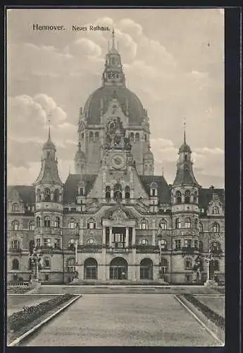 AK Hannover, Blick aufs neue Rathaus