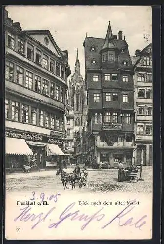 AK Alt-Frankfurt, Blick nach dem alten Markt