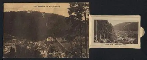 Zugbild-AK Bad Wildbad / Schwarzwald, Ortsansicht, Blick vom Charlottenweg