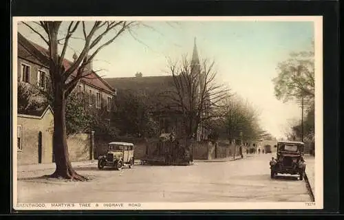 AK Brentwood, Martyr`s Tree and Ingrave Road