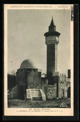 AK Paris, Exposition Coloniale Internationale 1931, Le Marabout et le Minaret, Ausstellung