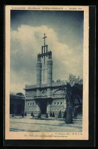 AK Paris, Exposition Coloniale Internationale 1931, Pavillon des Missions Protestantes, Ausstellung