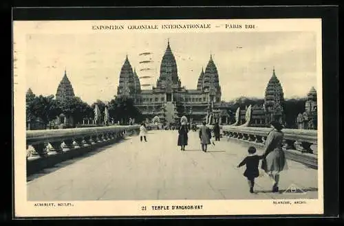 AK Paris, Exposition coloniale internationale 1931, Temple d`Angkor Vat