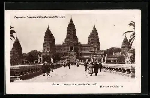 AK Paris, Exposition Coloniale Internationale 1931, Temple d`Angkor-Vat