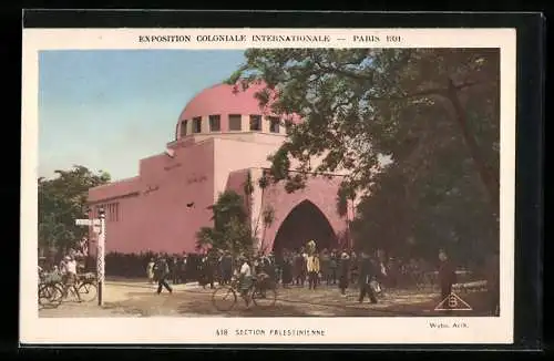 AK Paris, Exposition coloniale internationale 1931, Section Palestinienne