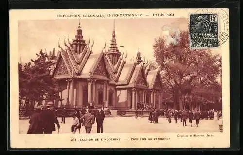 AK Paris, Exposition coloniale Internationale 1931, Section de L'Indochine, Ausstellung