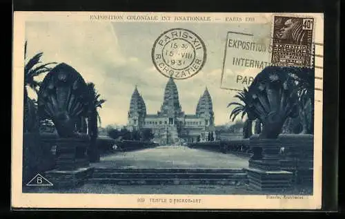 AK Paris, Exposition coloniale internationale 1931, Temple d`Angkor-Vat