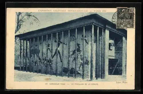 AK Paris, Exposition coloniale internationale 1931, Cameroun Togo, Le Pavillon de la Chasse