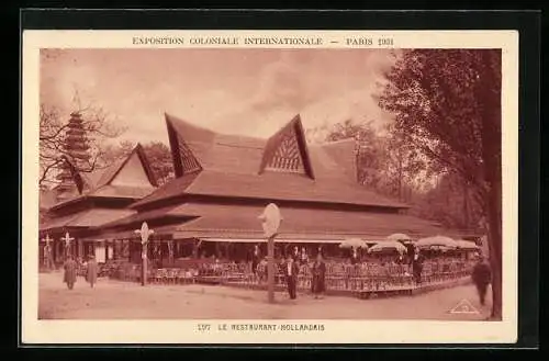 AK Paris, Exposition coloniale internationale 1931, Le Restaurant Hollandais