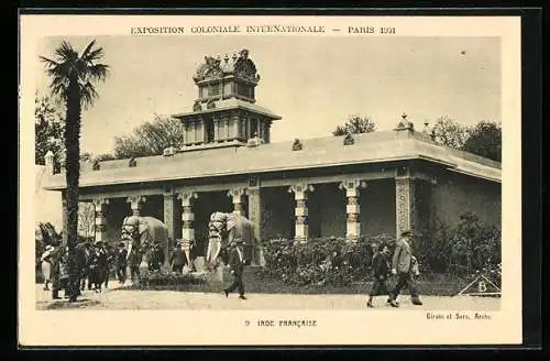 AK Paris, Exposition coloniale internationale 1931, Inde Francaise