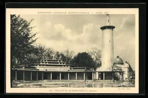 AK Paris, Exposition coloniale internationale 1931, Pavillon de la Guadeloupe (en construc.)