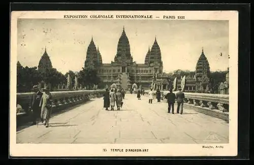 AK Paris, Exposition coloniale internationale 1931, Temple d`Angkor-Vat