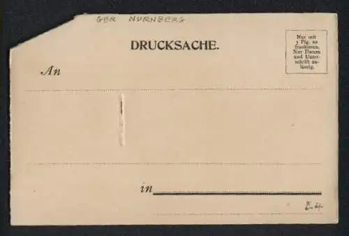 mechanische-AK Nürnberg, Fünfeckiger Turm und Eiserne Jungfrau