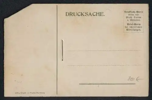 Mechanische-AK Nürnberg, Flucht des Ritters Eppelein von Gailingen, Wappen