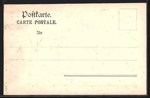 Lithographie Essen, Stammhaus, Krupp-Denkmal