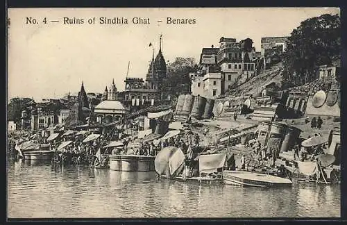 AK Benares, Ruins of Sindhia Ghat