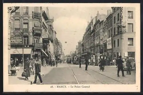 AK Nancy, Le Point Central, Strassenbahn