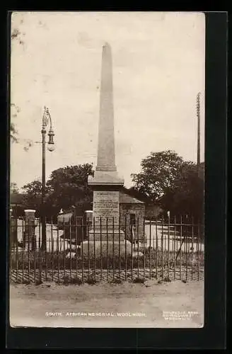 AK Woolwich, South African Memorial