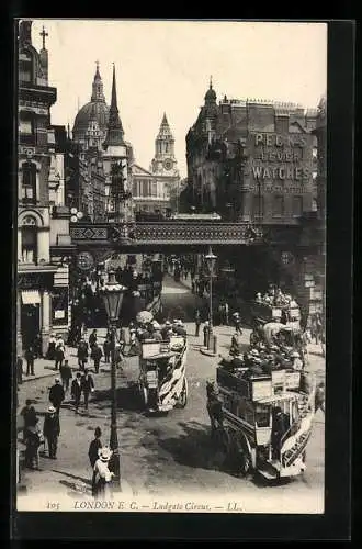 AK London, Ludgate Circus