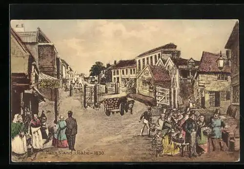 Künstler-AK London, Kingsland Gate 1830