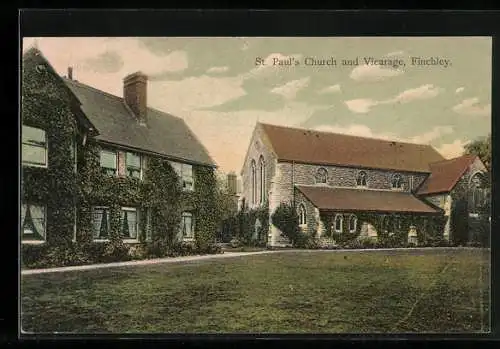 AK Finchley, St. Paul`s Church and Vicarage