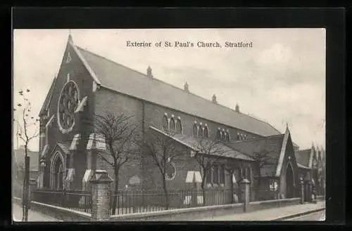 AK Stratford, Exterior of St. Paul`s Church