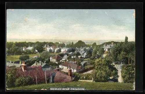AK Shirley /Croydon, Bird`s Eye View
