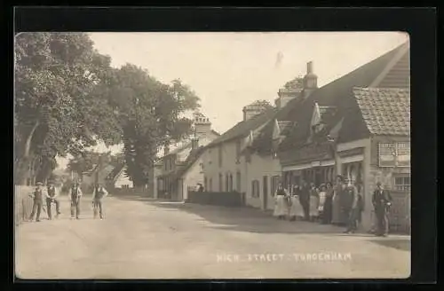 AK Tuddenham, High Street with residents