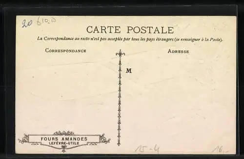 AK Pilot und Flugzeug, Blériot traverse la Manche de Calais a Douvres en 32 minutes 1909