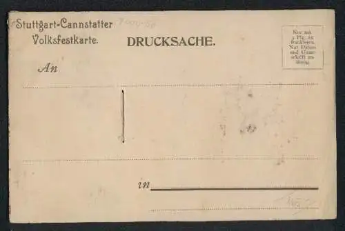 Mechanische-AK Leben auf dem Festplatz, Kräftiger Herr hebt seinen Humpen, Weisswurscht, Radi