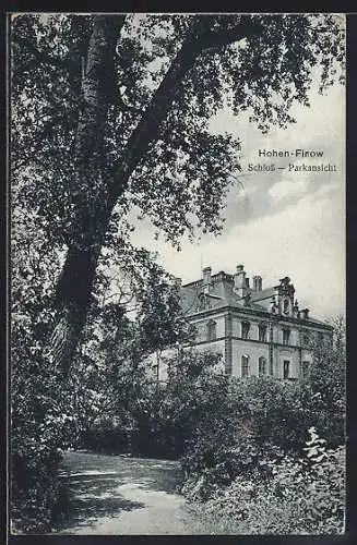 AK Hohen-Finow, Schloss mit Parkansicht