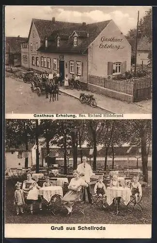 AK Schellroda i. Thür., Gasthaus zur Erholung von R. Hildebrand