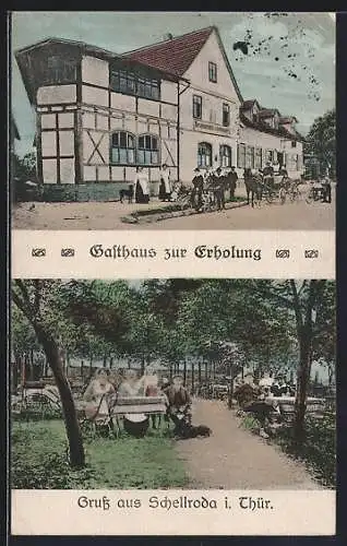 AK Schellroda i. Thür., Gasthaus zur Erholung