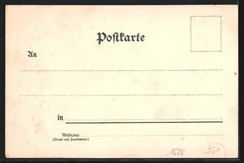 Lithographie Schliersee, Panoramablick auf Ort und See, Paar in Tracht