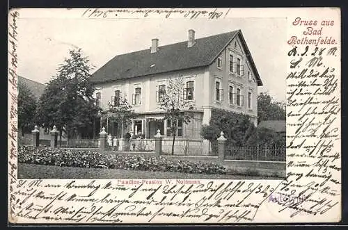 AK Rothenfelde / Bad, Familien-Pension W. Noltmann