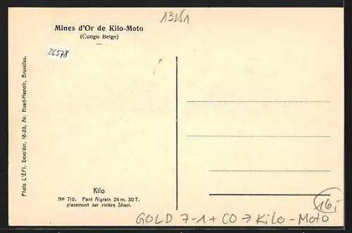 AK Kilo-Moto, Goldgewinnung, Mines d`Or