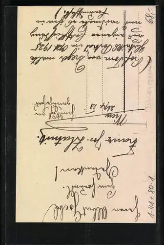 Künstler-AK Schriftsteller Franz Josef Zlatnik nach einem Ölgemälde von Tom v. Dreger, Autograph auf der Rückseite