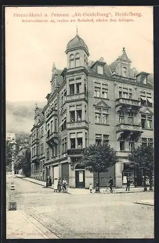 AK Heidelberg, Privat-Hotel Alt-Heidelberg, Rohrbacherstrasse 29