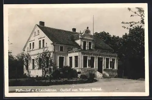 AK Pfaffendorf a. d. Landeskrone, Gasthof zum Weissen Rössel